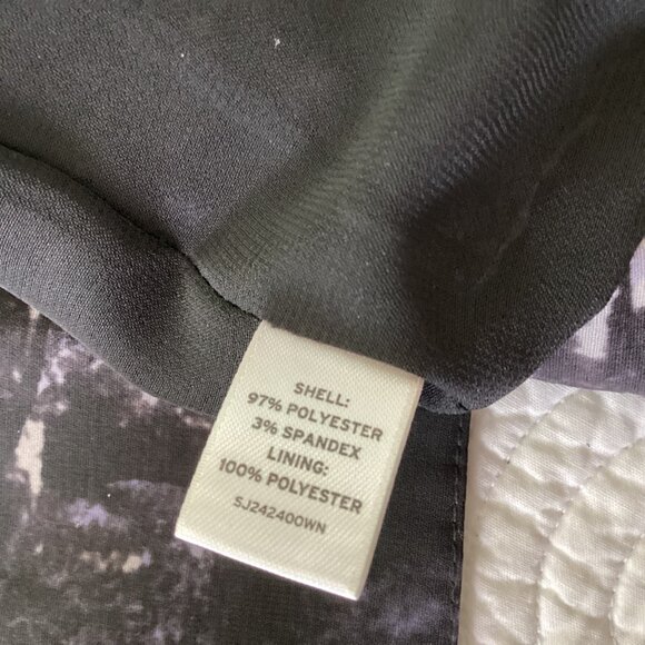 Sejour Womens Open Front Kimono Jacket Size 18W Black & Purple Abstract Print - Picture 5 of 16